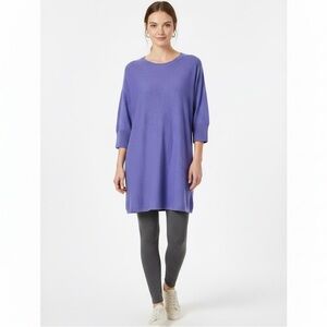 Eileen Fisher Periwinkle Blue Organic Cotton Dress/Tunic